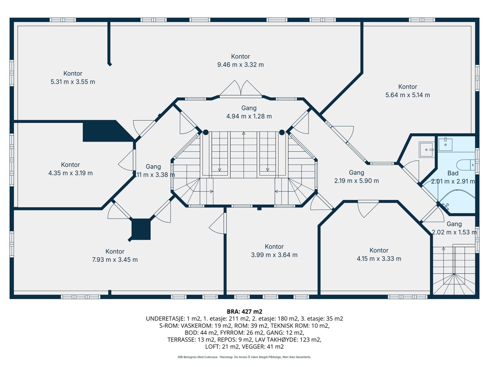 Plantegning, 3 etasje