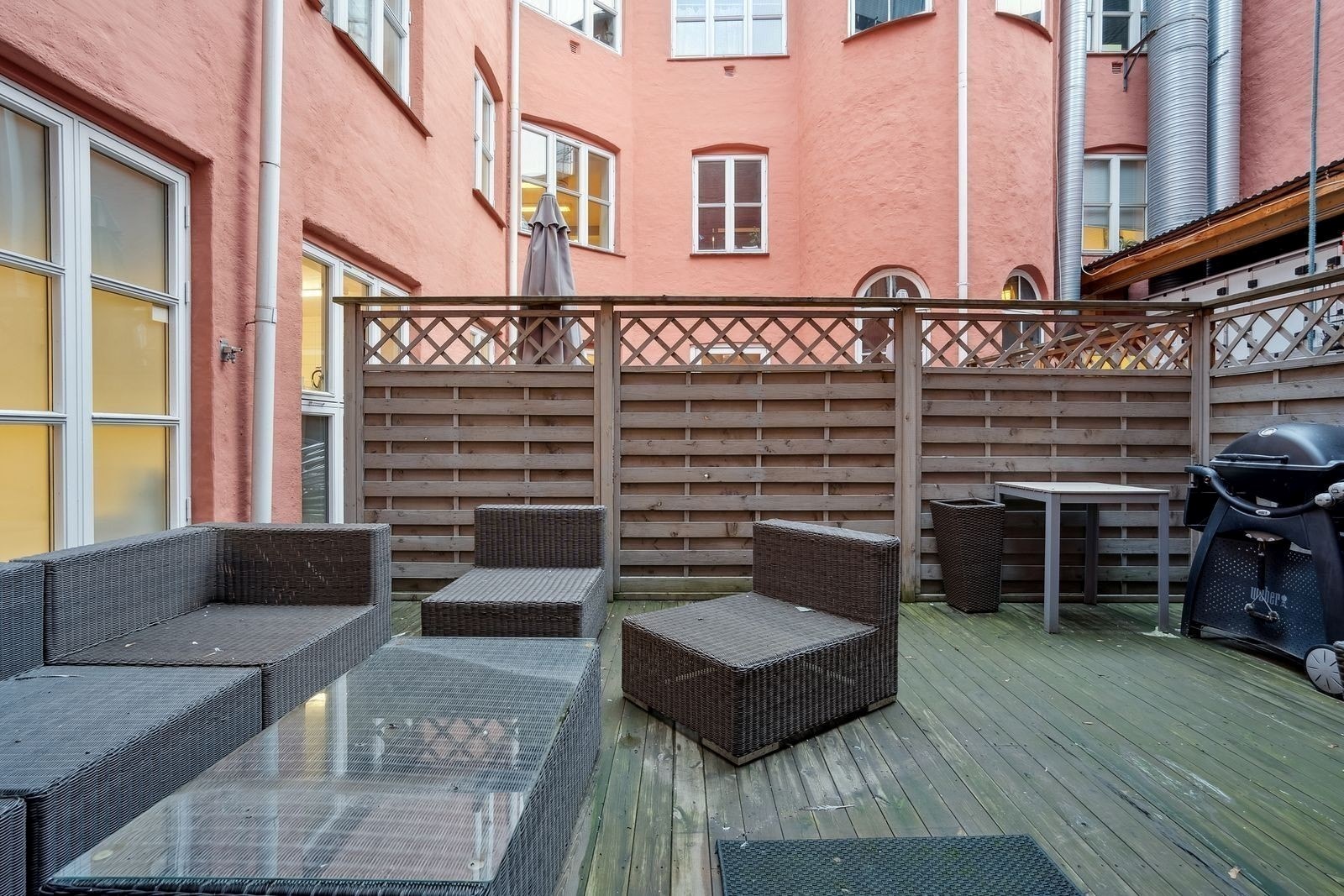 Privat takterrasse i 3.etg