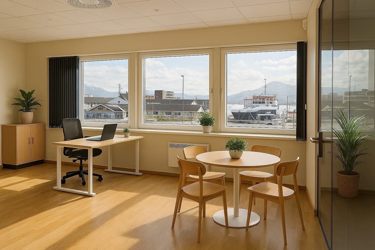 Åpne kontorarealer tilpasset moderne arbeidsformer