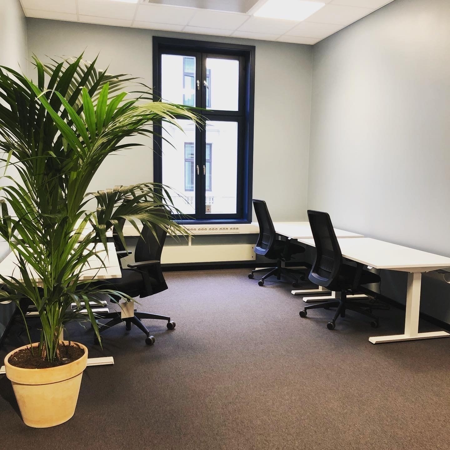 Eksempel på møblerte kontor